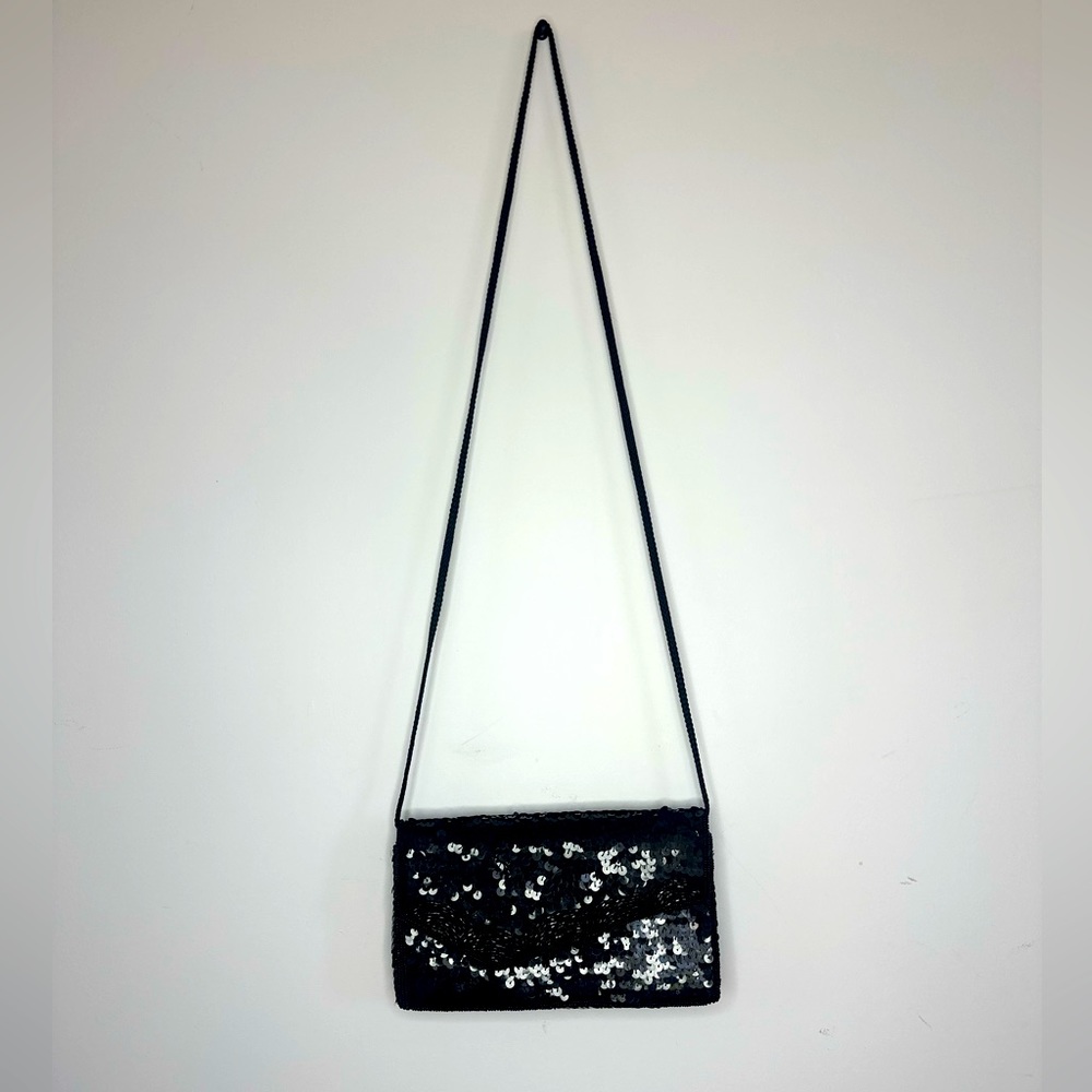 Vintage La Regale Black Beaded Evening Bag/Clutch